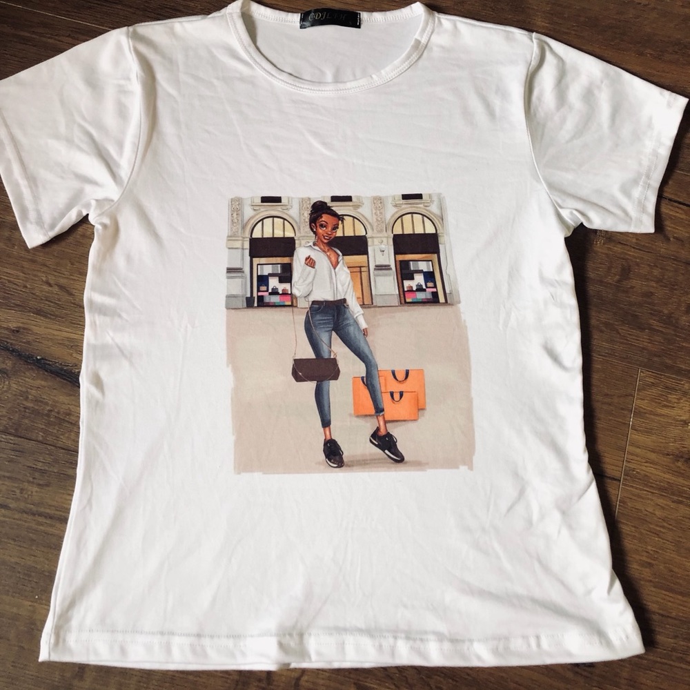 NEW Disney’s Tiana as Haute Couture Shopper Tee
